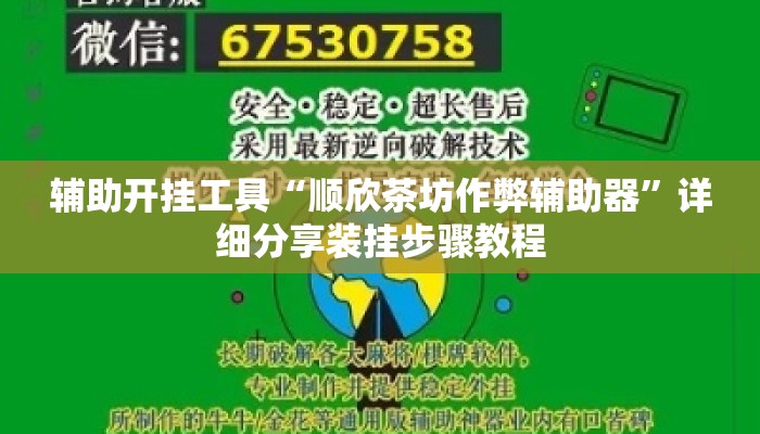 辅助开挂工具“顺欣茶坊作弊辅助器	”详细分享装挂步骤教程