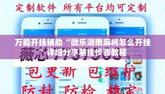 万能开挂辅助“微乐湖南麻将怎么开挂”详细分享装挂步骤教程
