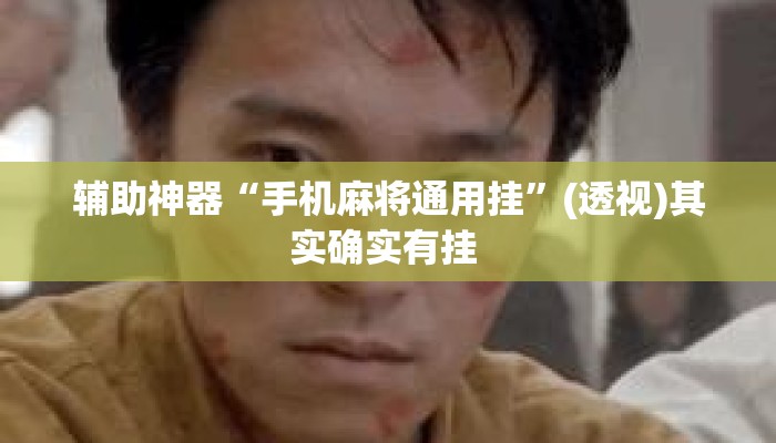 辅助神器“手机麻将通用挂”(透视)其实确实有挂 