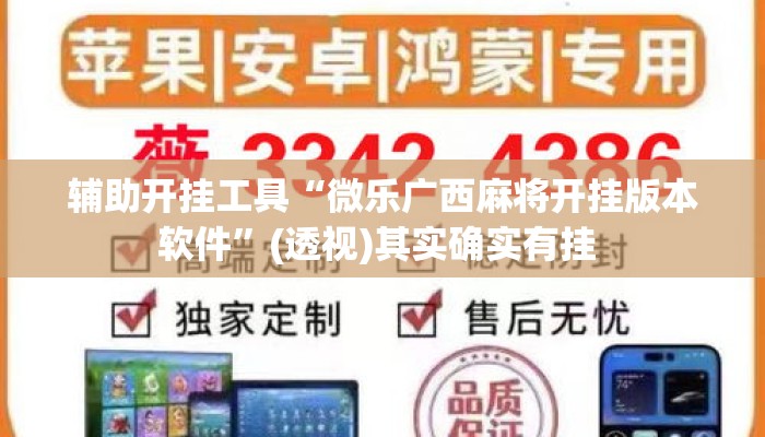 辅助开挂工具“微乐广西麻将开挂版本软件”(透视)其实确实有挂 