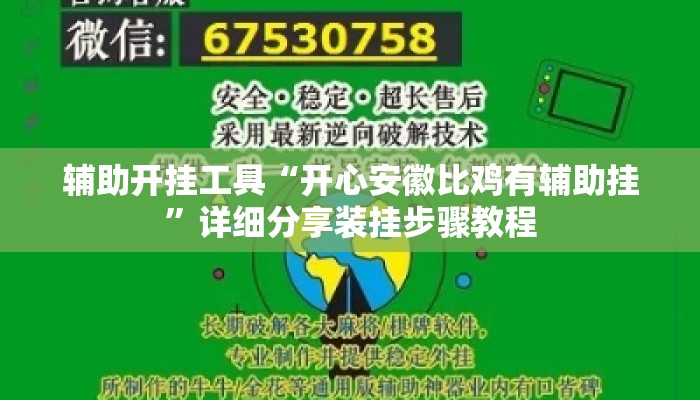 辅助开挂工具“开心安徽比鸡有辅助挂”详细分享装挂步骤教程