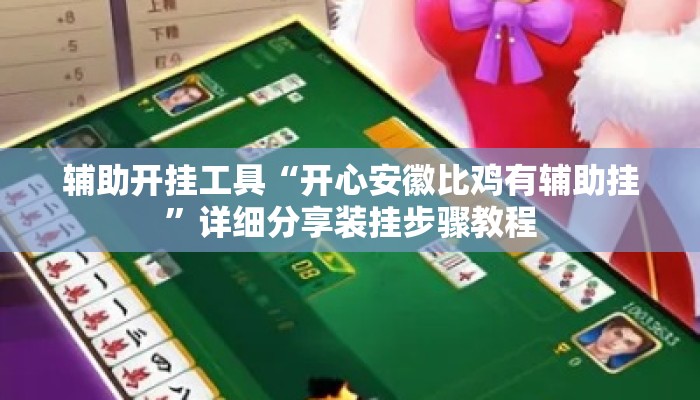 辅助开挂工具“开心安徽比鸡有辅助挂”详细分享装挂步骤教程