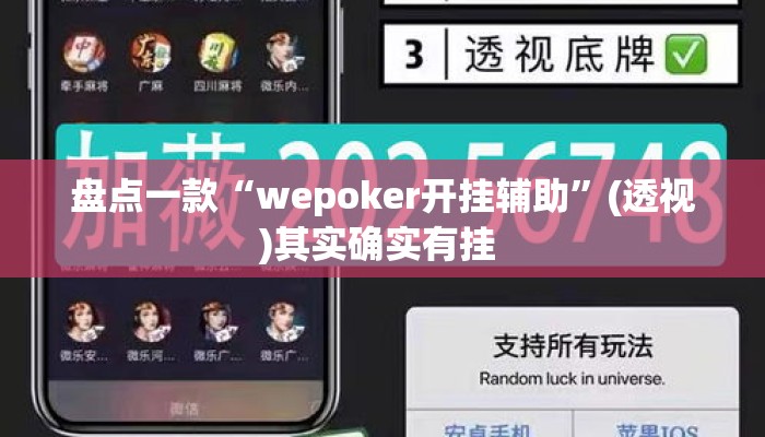 盘点一款“wepoker开挂辅助”(透视)其实确实有挂 