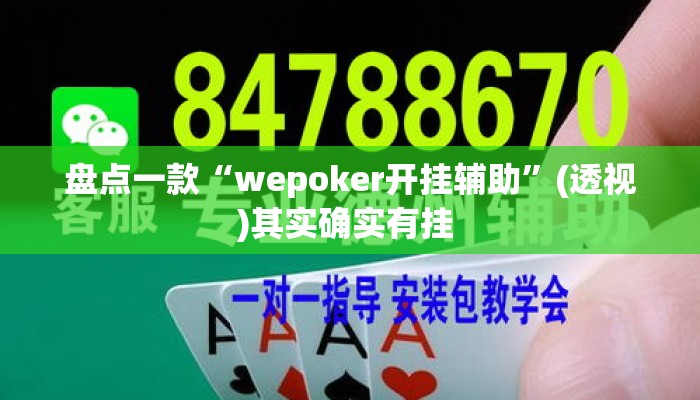 盘点一款“wepoker开挂辅助	”(透视)其实确实有挂 