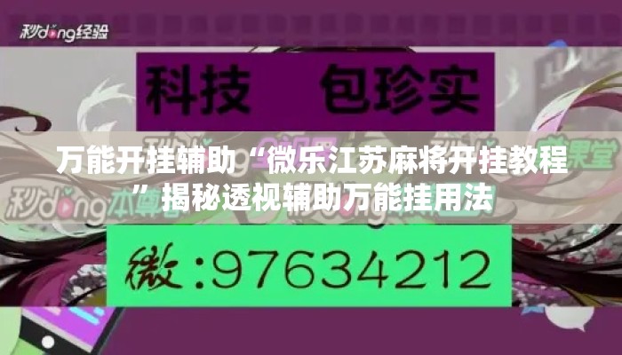 万能开挂辅助“微乐江苏麻将开挂教程”揭秘透视辅助万能挂用法
