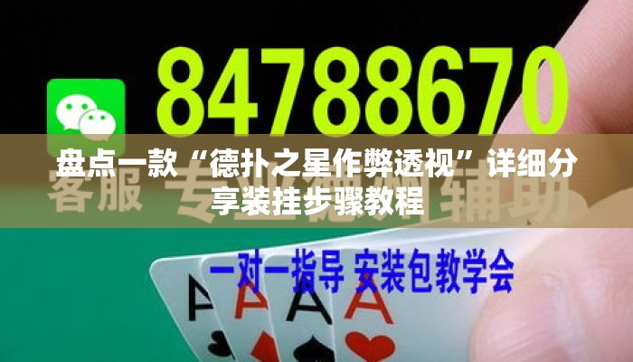 盘点一款“德扑之星作弊透视	”详细分享装挂步骤教程