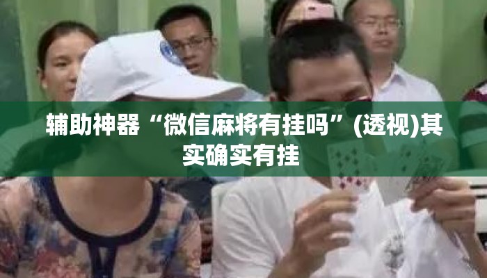 辅助神器“微信麻将有挂吗”(透视)其实确实有挂 