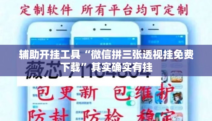 辅助开挂工具“微信拼三张透视挂免费下载”其实确实有挂