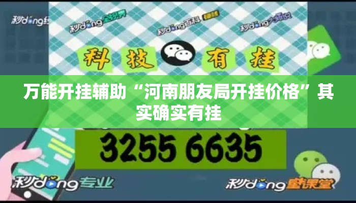 万能开挂辅助“河南朋友局开挂价格”其实确实有挂