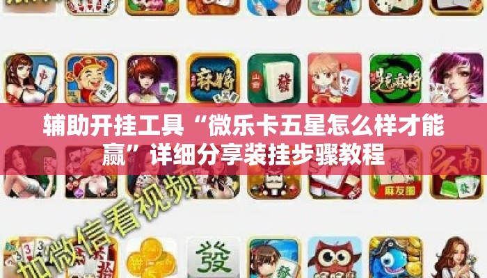 辅助开挂工具“微乐卡五星怎么样才能赢	”详细分享装挂步骤教程