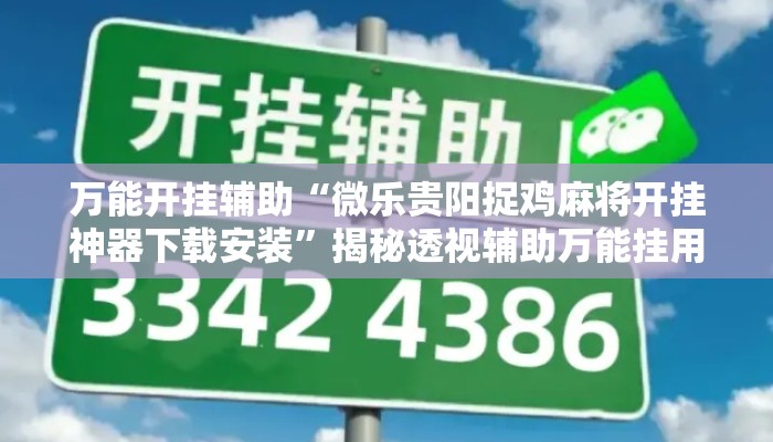 万能开挂辅助“微乐贵阳捉鸡麻将开挂神器下载安装”揭秘透视辅助万能挂用法