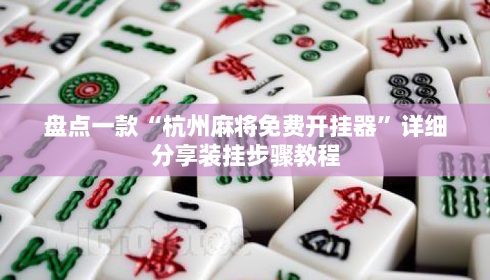 盘点一款“杭州麻将免费开挂器	”详细分享装挂步骤教程