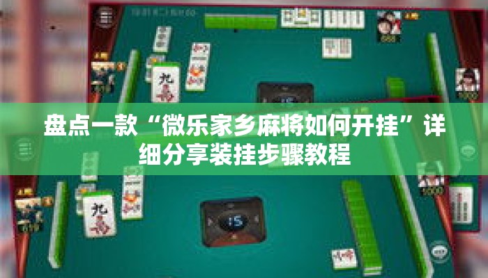 盘点一款“微乐家乡麻将如何开挂”详细分享装挂步骤教程