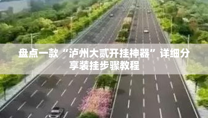 盘点一款“泸州大贰开挂神器”详细分享装挂步骤教程