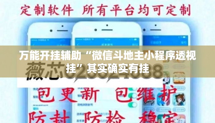 万能开挂辅助“微信斗地主小程序透视挂	”其实确实有挂