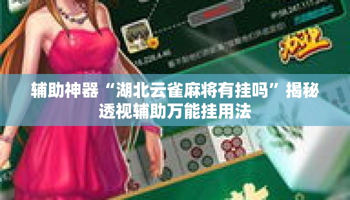 辅助神器“湖北云雀麻将有挂吗”揭秘透视辅助万能挂用法