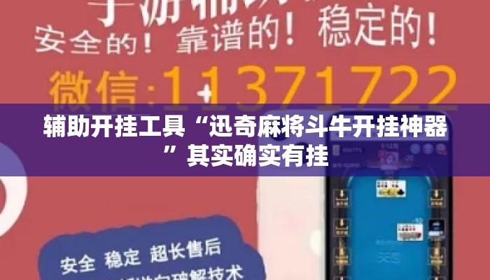 辅助开挂工具“迅奇麻将斗牛开挂神器”其实确实有挂