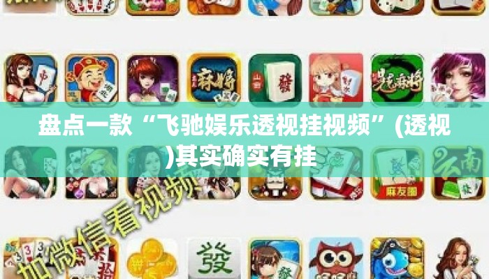 盘点一款“飞驰娱乐透视挂视频”(透视)其实确实有挂 
