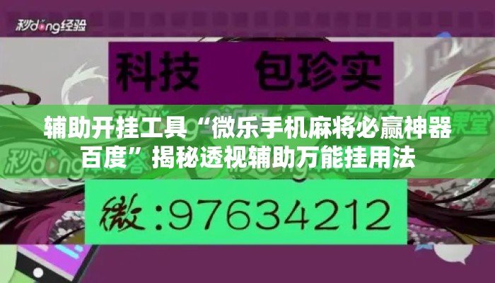 辅助开挂工具“微乐手机麻将必赢神器百度	”揭秘透视辅助万能挂用法