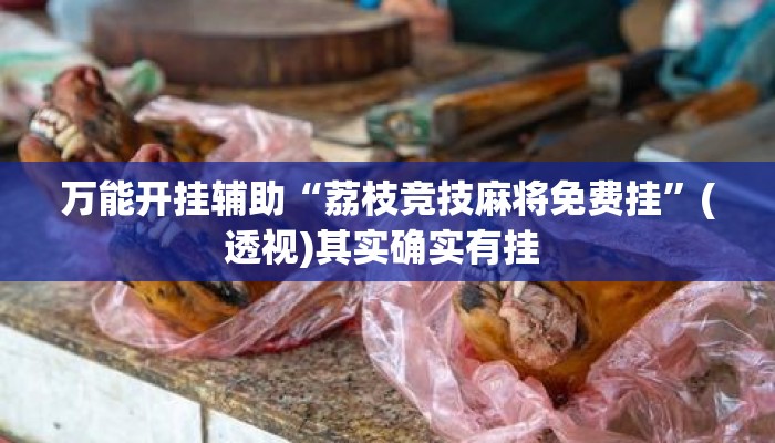 万能开挂辅助“荔枝竞技麻将免费挂	”(透视)其实确实有挂 