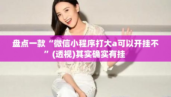 盘点一款“微信小程序打大a可以开挂不”(透视)其实确实有挂 