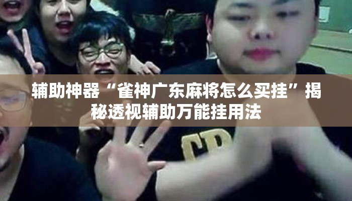 辅助神器“雀神广东麻将怎么买挂”揭秘透视辅助万能挂用法