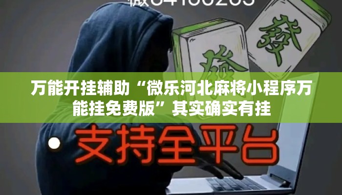 万能开挂辅助“微乐河北麻将小程序万能挂免费版”其实确实有挂