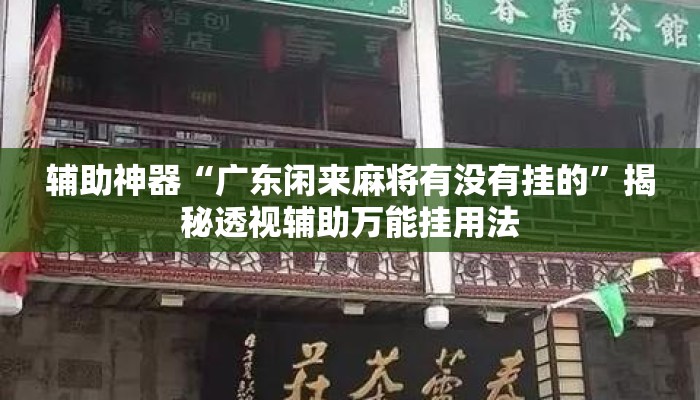 辅助神器“广东闲来麻将有没有挂的	”揭秘透视辅助万能挂用法