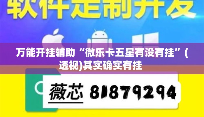 万能开挂辅助“微乐卡五星有没有挂	”(透视)其实确实有挂 
