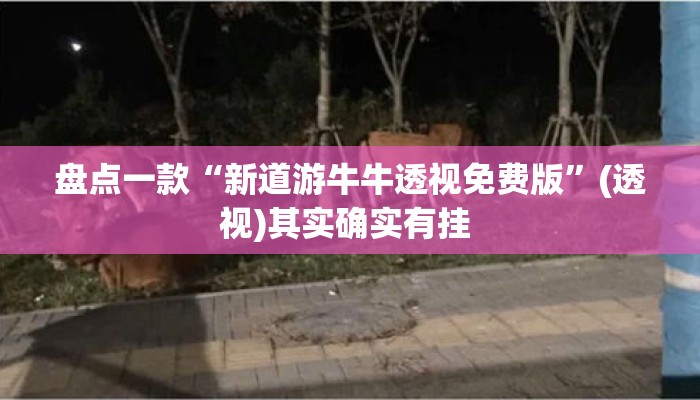 盘点一款“新道游牛牛透视免费版”(透视)其实确实有挂 