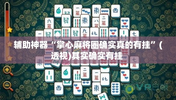 辅助神器“掌心麻将圈确实真的有挂”(透视)其实确实有挂 