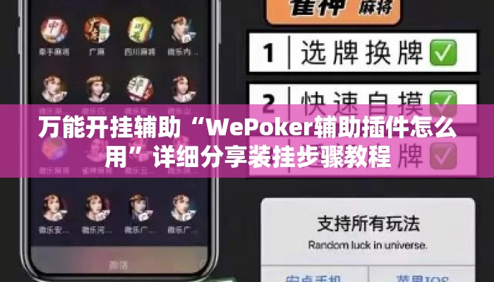 万能开挂辅助“WePoker辅助插件怎么用”详细分享装挂步骤教程