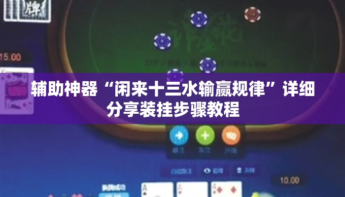 辅助神器“闲来十三水输赢规律”详细分享装挂步骤教程