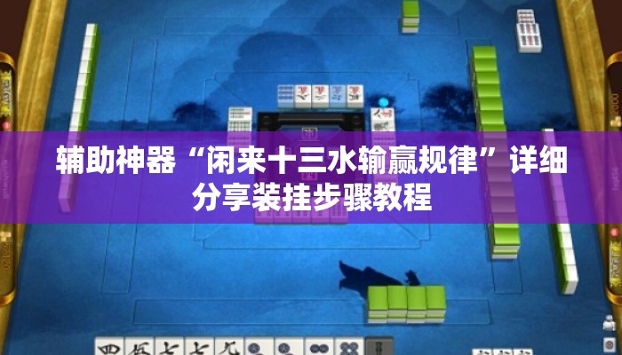 辅助神器“闲来十三水输赢规律	”详细分享装挂步骤教程
