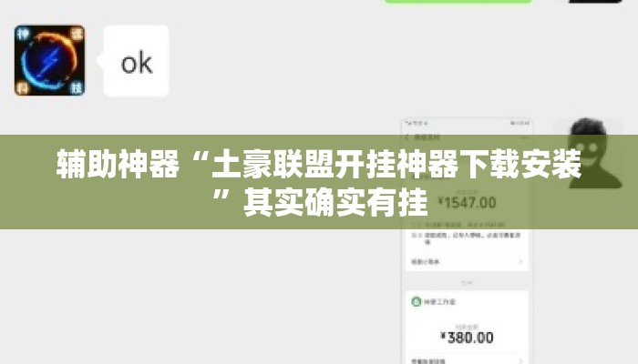 辅助神器“土豪联盟开挂神器下载安装	”其实确实有挂