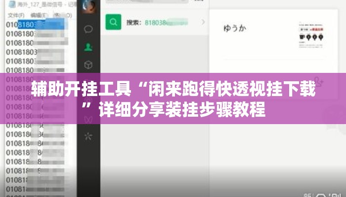 辅助开挂工具“闲来跑得快透视挂下载”详细分享装挂步骤教程