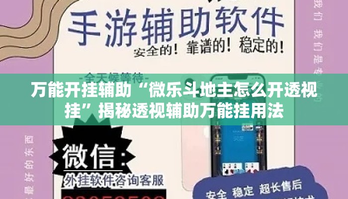 万能开挂辅助“微乐斗地主怎么开透视挂	”揭秘透视辅助万能挂用法