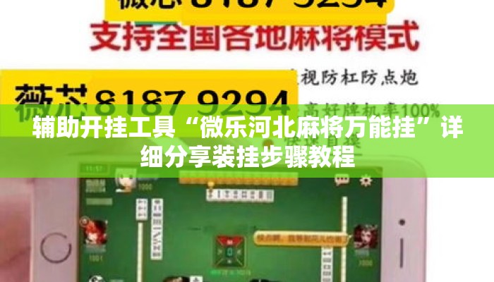 辅助开挂工具“微乐河北麻将万能挂”详细分享装挂步骤教程