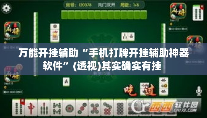 万能开挂辅助“手机打牌开挂辅助神器软件	”(透视)其实确实有挂 