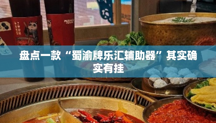盘点一款“蜀渝牌乐汇辅助器”其实确实有挂