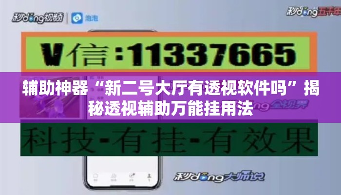 辅助神器“新二号大厅有透视软件吗”揭秘透视辅助万能挂用法