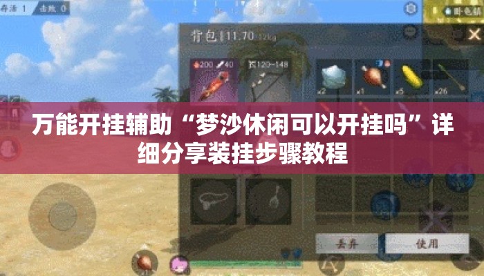 万能开挂辅助“梦沙休闲可以开挂吗	”详细分享装挂步骤教程