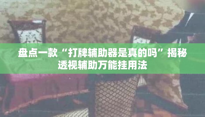 盘点一款“打牌辅助器是真的吗”揭秘透视辅助万能挂用法