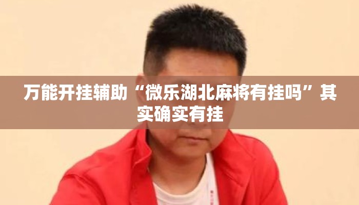 万能开挂辅助“微乐湖北麻将有挂吗	”其实确实有挂