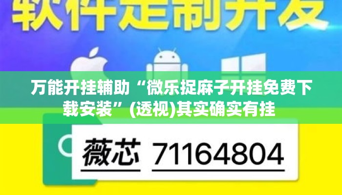 万能开挂辅助“微乐捉麻子开挂免费下载安装”(透视)其实确实有挂 