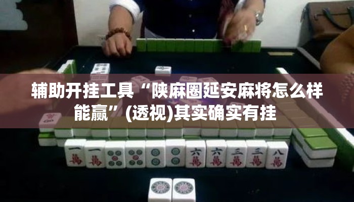 辅助开挂工具“陕麻圈延安麻将怎么样能赢”(透视)其实确实有挂 