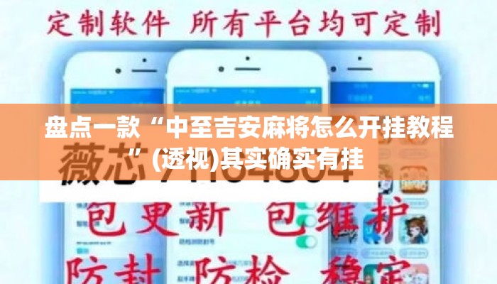 盘点一款“中至吉安麻将怎么开挂教程”(透视)其实确实有挂 