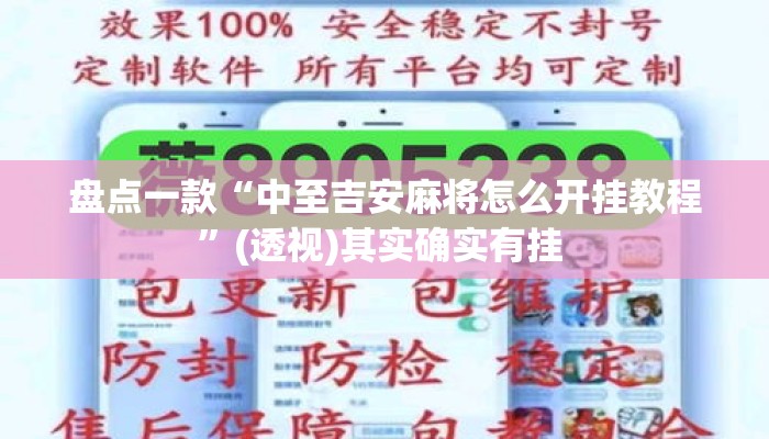 盘点一款“中至吉安麻将怎么开挂教程”(透视)其实确实有挂 