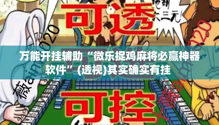万能开挂辅助“微乐捉鸡麻将必赢神器软件	”(透视)其实确实有挂 