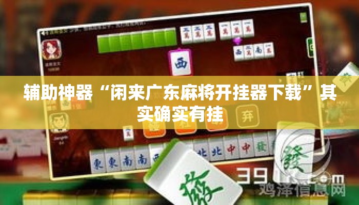 辅助神器“闲来广东麻将开挂器下载”其实确实有挂
